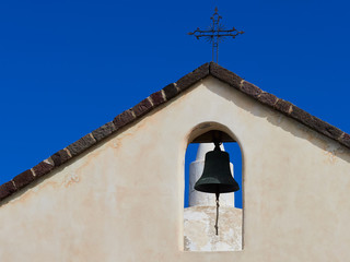 Old church Chiesa Vecchia di Quattropani in Lipari, Aeolian islands, Sicily, Italy

