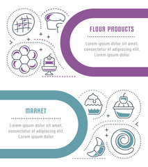 Website Banner and Landing Page of Flour Products.