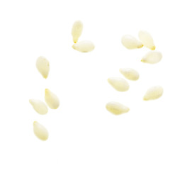 Sesame seeds isolated on white background