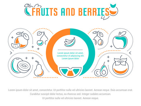 Website Banner and Landing Page of Fruits and Berries.