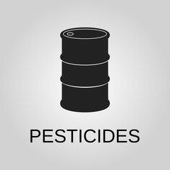 Pesticide icon. Pesticide symbol. Flat design. Stock - Vector illustration