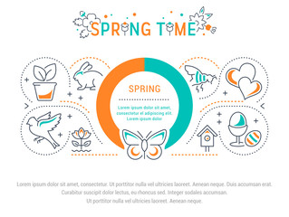 Website Banner and Landing Page of Spring Time.