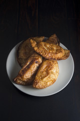 Homemade tuna and tomato pie - Spanish traditional appetizer