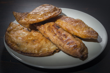 Homemade tuna and tomato pie - Spanish traditional appetizer