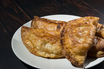 Homemade tuna and tomato pie - Spanish traditional appetizer