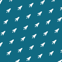 cartonn space travel rocket concept pattern illustration graphic.