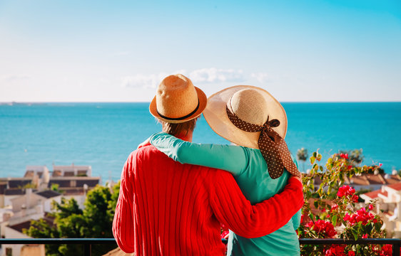 Happy Couple On Vacation In Europe