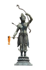 Vishnu holding a bow and arrow, Rattanakosin age, Thailand