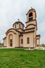 Naklejka premium Belgrade, Serbia April 07, 2018: Orthodox Church of Sv. Avakuma and Paisiya on Altina, Belgrade.