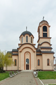 Belgrade, Serbia April 07, 2018: Orthodox Church of Sv. Avakuma and Paisiya on Altina, Belgrade.