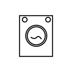 Washing machine-thin line icon