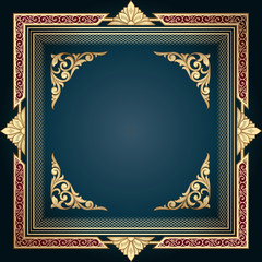 Obraz premium Golden decorative frame