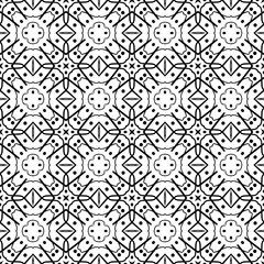Seamless decorative pattern in a blck - white colors
