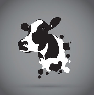 abstract cow head