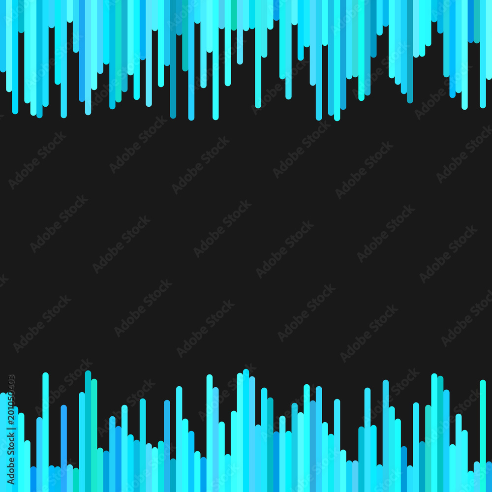 Poster modern abstract geometrical background from vertical stripe pattern in light blue tones - vector gra