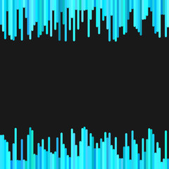 Modern abstract geometrical background from vertical stripe pattern in light blue tones - vector graphic design