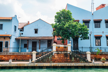 Fototapeta na wymiar Malacca river town, UNESCO World Heritage Site in Malaysia