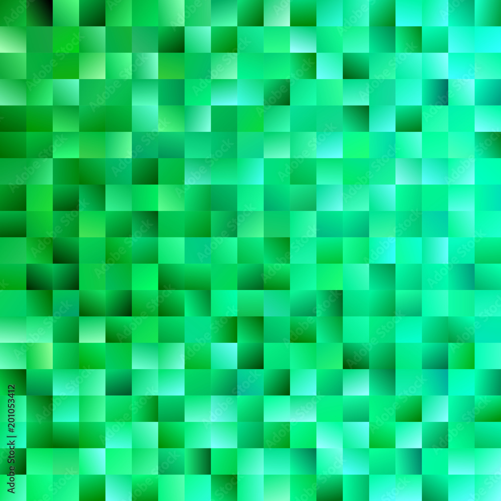 Aufkleber green abstract square background - trendy vector graphic from gradient squares