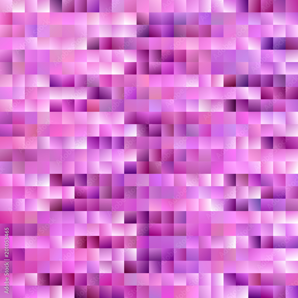 Poster abstract gradient square background - modern mosaic vector design from pink colored squares