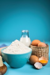Basic baking ingredients