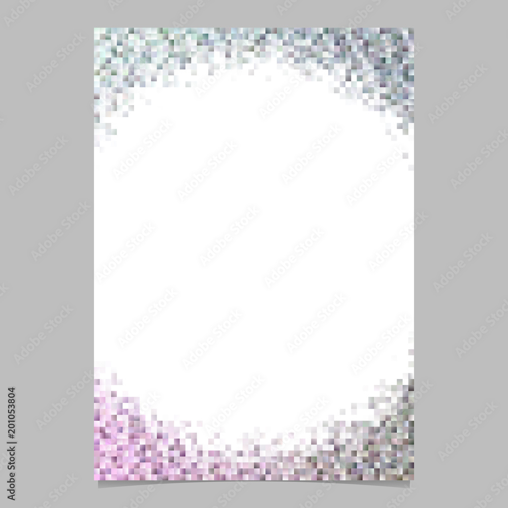 Poster geometric abstract brochure design template - gradient page design from rectangles on white backgrou