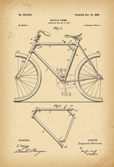 1899 Patent Velocipede Bicycle history  invention