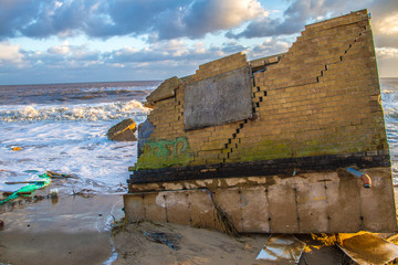Old lifeboat station Hemsby Surge 2013