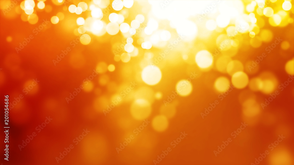 Poster 3d rendering light blur of light spots for the background. abstract bokeh lights background