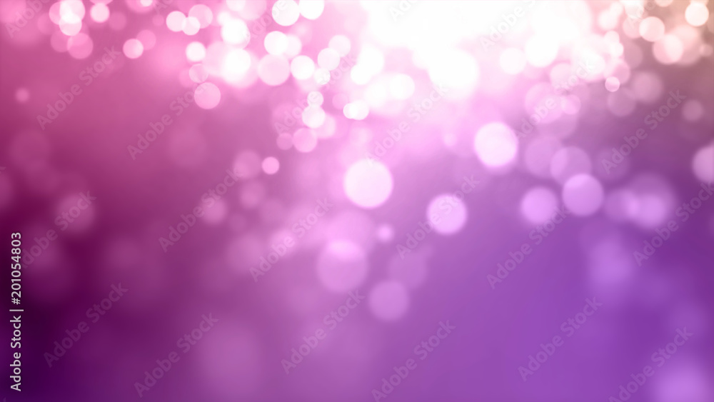Aufkleber 3d rendering light blur of light spots for the background. abstract bokeh lights background
