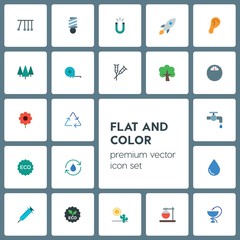Modern Simple Set of health, science, nature Vector flat Icons. ..Contains such Icons as  sign,  physics,  wet, recycle,  balance, nature and more on grey background. Fully Editable. Pixel Perfect