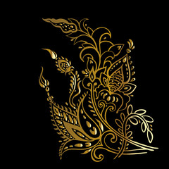 Paisley. Ethnic ornament. Vector hand drawn elements