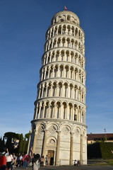 A la tour penchée de Pise en Toscane, Italie
