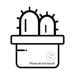 Cactus - Vector Illustration - Isolated On White Background