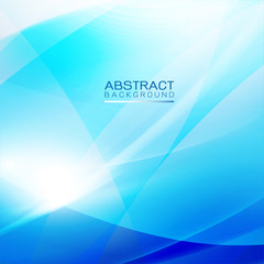 Abstract light and smooth flow blue background.
