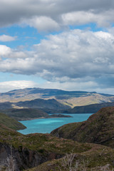 Fototapeta na wymiar Glacier Lake Nestled in Patagonia 