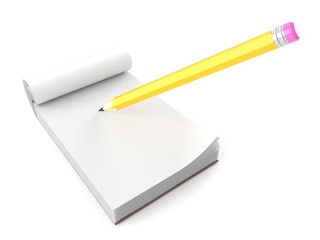 Blank notepad