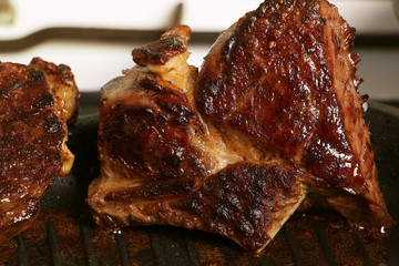 приготовление мяса, барбекю, гриль