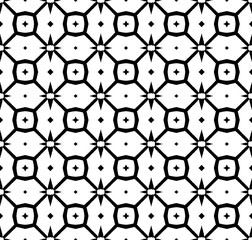 Fototapeta premium Seamless decorative pattern in a black - white colors