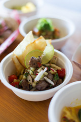 seared beef poke