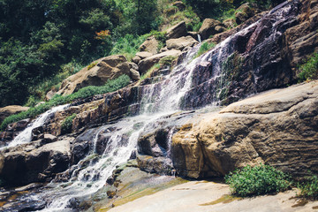 Beautiful waterfall in Sri Lanka.