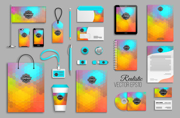 Corporate identity template set.
