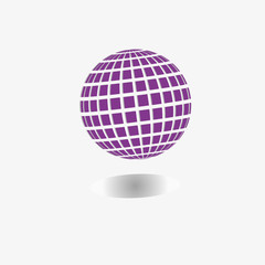 flywheel logo/The picture shows a purple shadow logo. For a new firm.