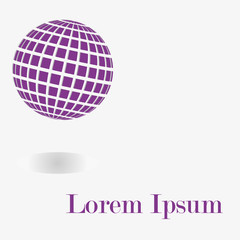 flywheel logo/The picture shows a purple shadow logo. For a new firm.