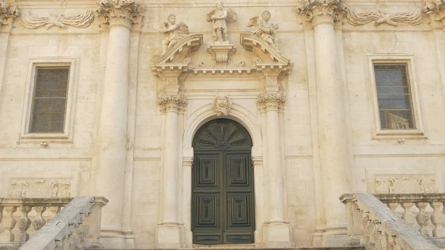 The Saint Blaise Church's door in Dubrovnik