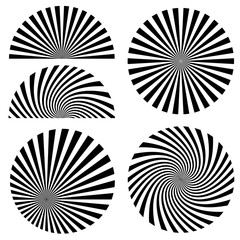 Sunbursts and borders collection
