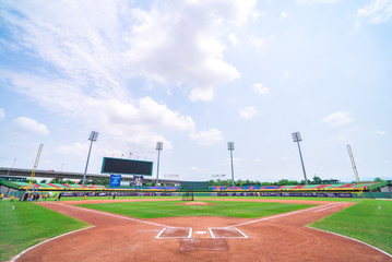 Taichung, Taiwan - Apr 14 2018 in Taichung, Taiwan. Taichung Intercontinental Baseball Stadium