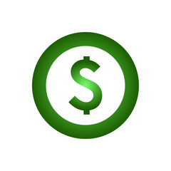 Dollar flat icon