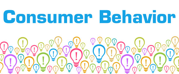Consumer Behavior Colorful Bulbs With Text 