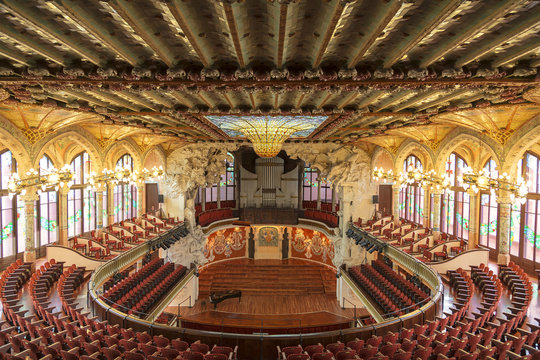 Palace of Catalan music in Barcelona, Catalonia, Spain