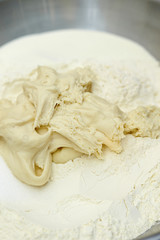 Fresh bread dough 